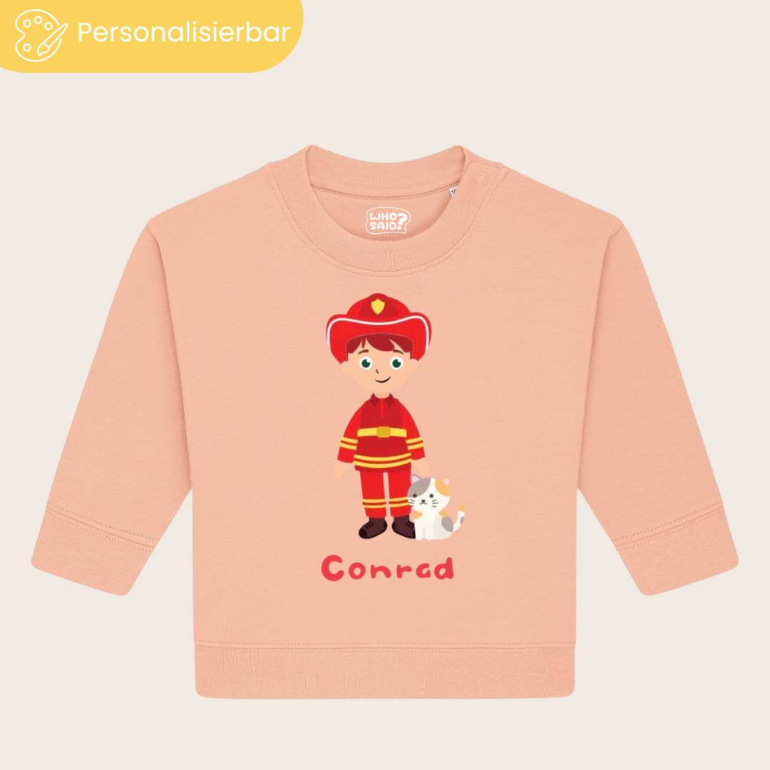 Feuerwehr Mini Sweater - Personalisiere Dein Motiv - Sweater - Who said