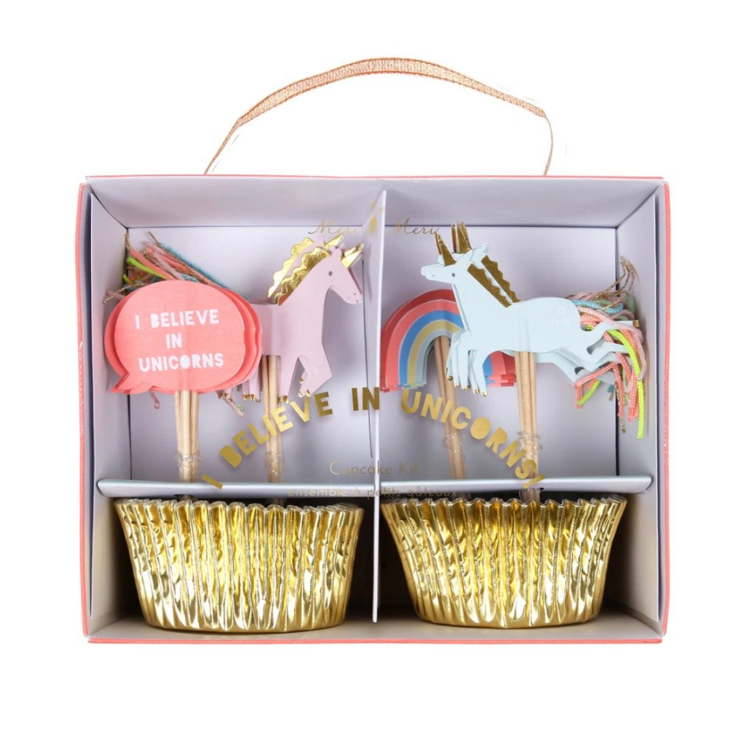 MERIMERI Cupcake-Set I believe in Unicorns