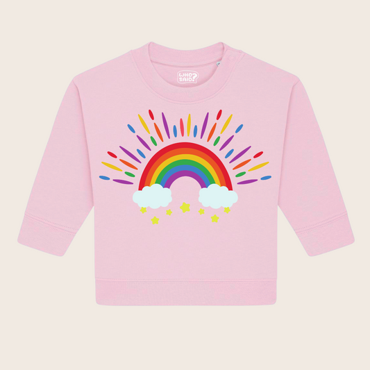 Little Rainbow Cozy Pink - Sweatshirt - Who said
