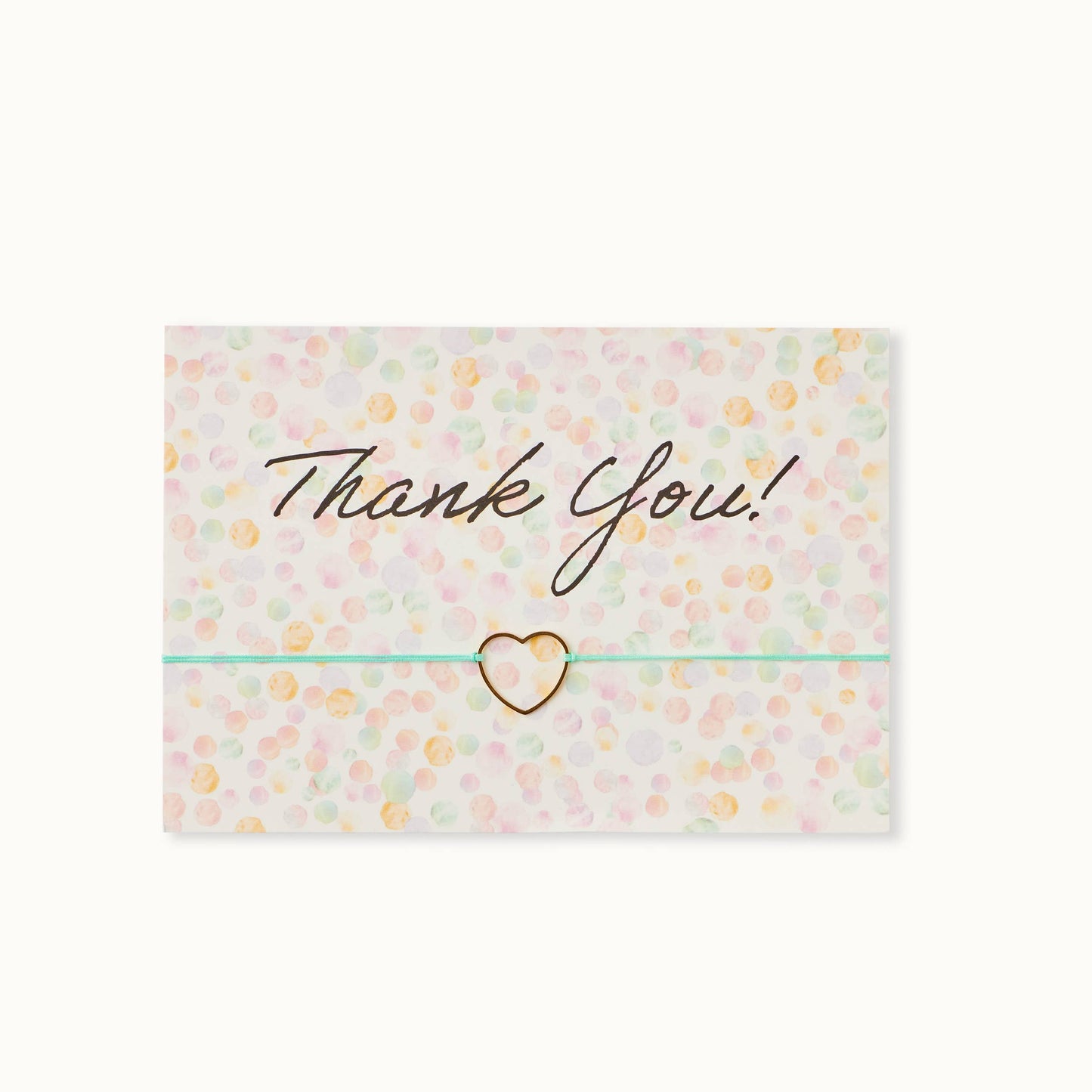 Bracelet Card: Thank you-dots - Grußkarte - Who said