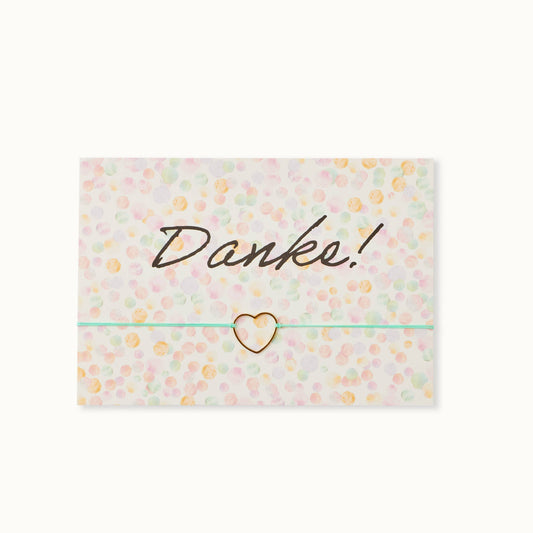 Bracelet Card: Danke-Dots - Grußkarte - Who said