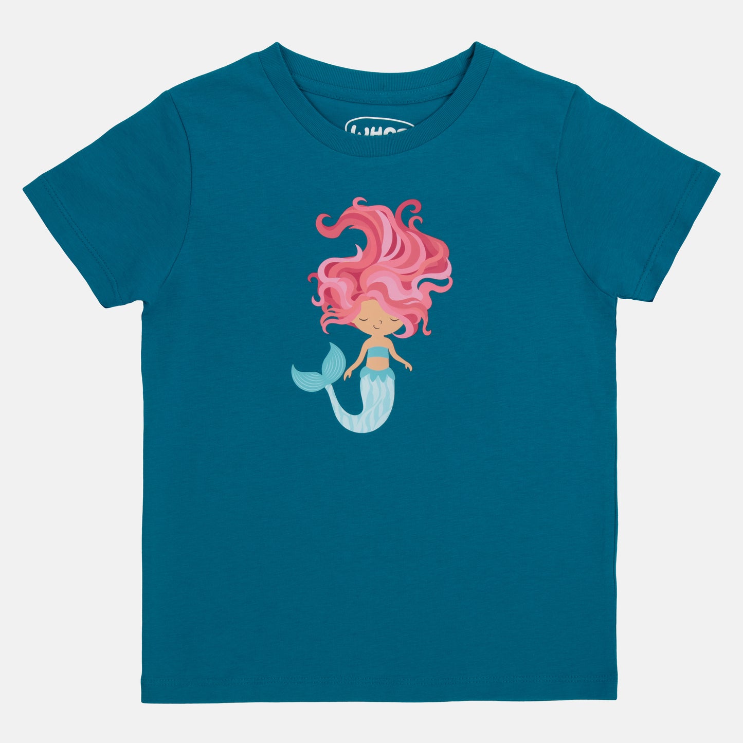 Who said nachhaltiges T-Shirt in Petrolbau mit Meerjungfrau