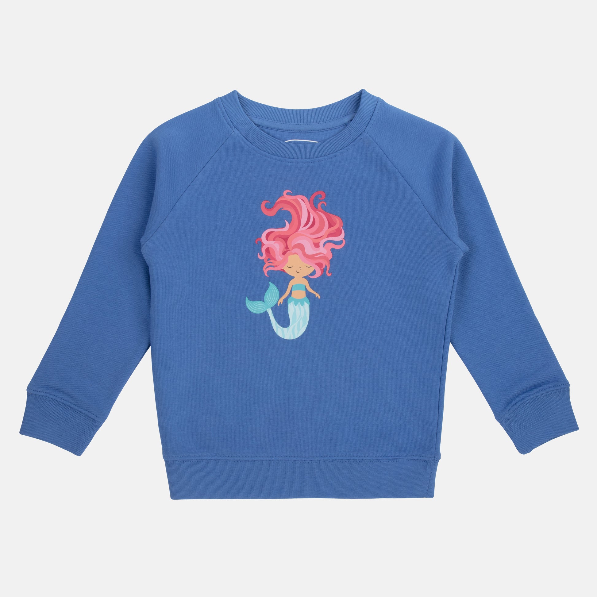 Who said nachhaltiger Sweater in Blau mit Meerjungfrau